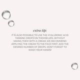 Hyaluronic Acid Self Tanning Drops | Customizable Glow for Face & Body