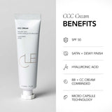 Tinted Sunscreen SPF 30–50 | Glow-Boosting CC Cream with Medium Coverage